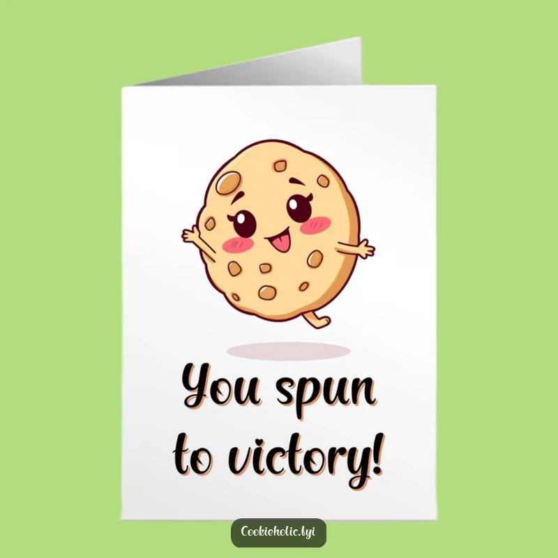 Congrats Dance Card: Free Printable Spinning Cookie - Silly Downloadable Gift!