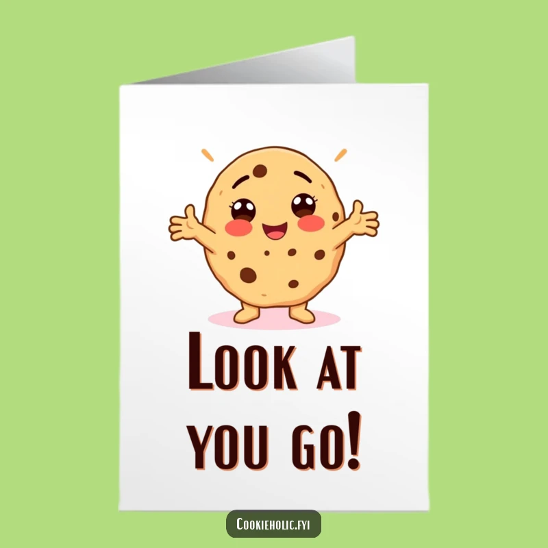 Free Printable Congratulations Card: Goofy Cookie, Hilarious Downloadable Gift!