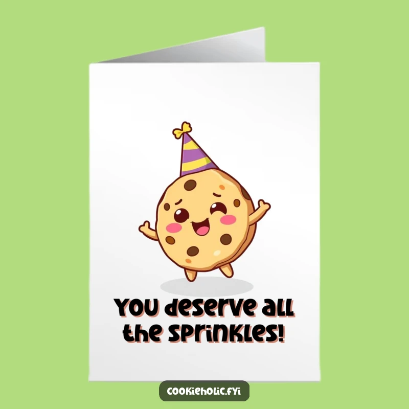 Free Printable Congrats Card: Spinning Cookie Cheers for Your Success