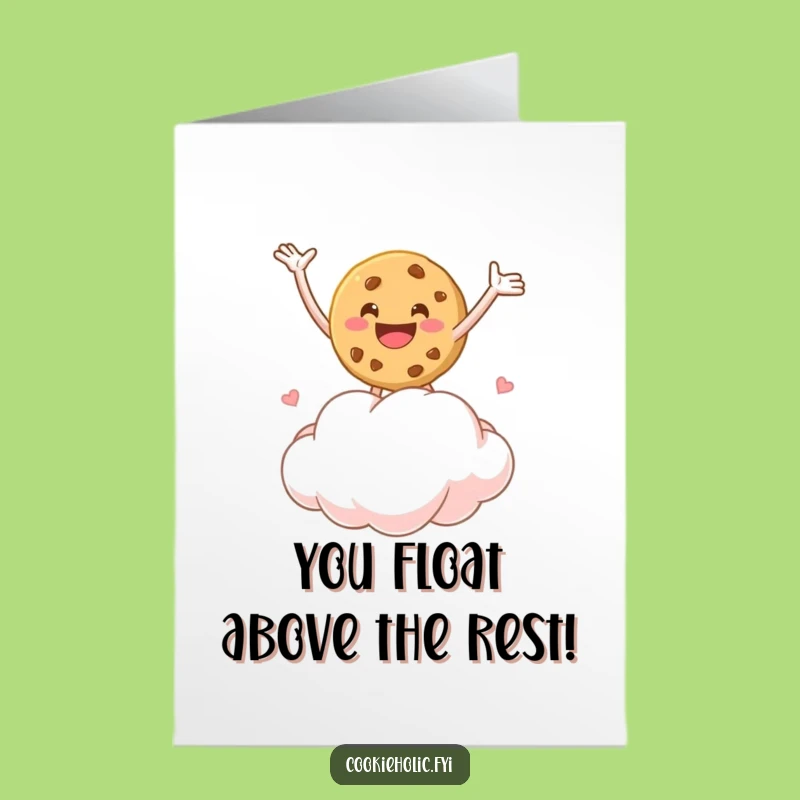 Free Printable Cookie Cloud Congratulations Card: Bouncing High Digital Download