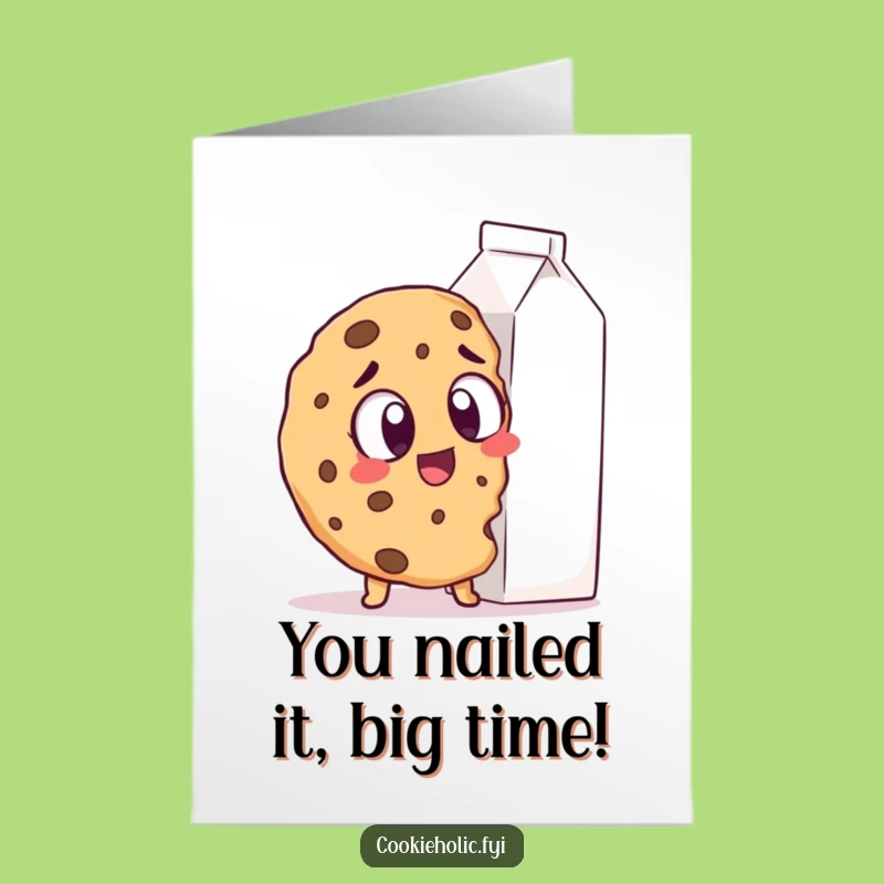 Free Printable Congrats Card: Cookie's Big Dream Humor for Achievements