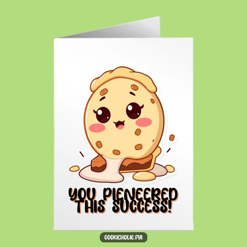 Free Printable Funny Cookie Congrats Card: Pie Face Downloadable Gift