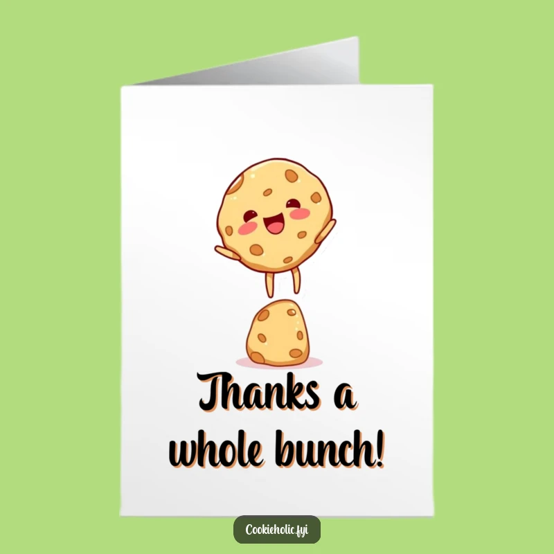Free Printable Cookie Thank You Card - Adorable & Funny Downloadable for Gratitude