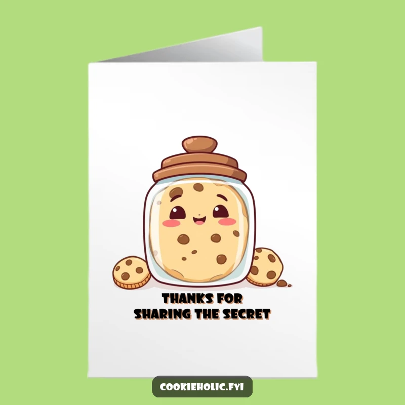Mischievous Cookie Thank You Card: Free Printable - Hilarious Downloadable Gift!