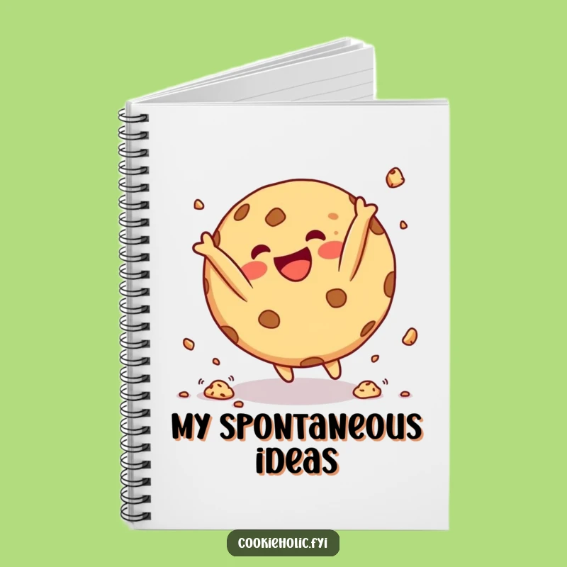 Funny Cookie Acrobat Notebook: Jot Down Sweet Ideas with Cookie Somersault, Perfect Funny Gift