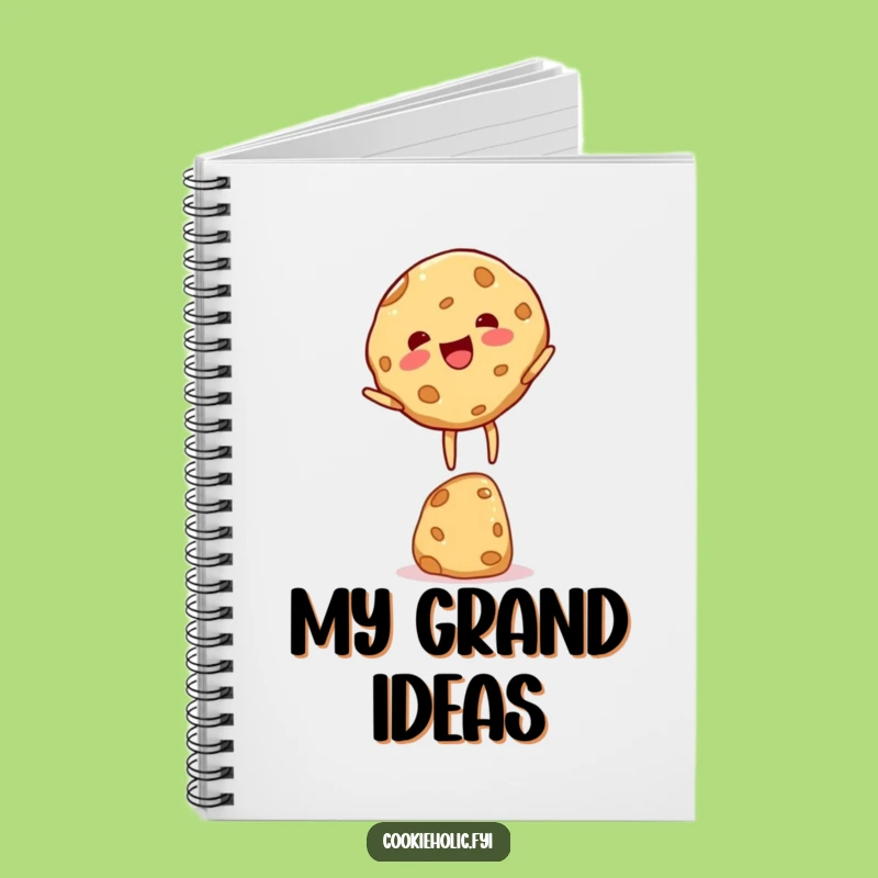 Funny Cookie Character Notebook: Delightful Balancing Act, Hilarious Gift for Note-Taking Joy