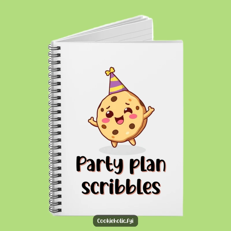 Funny Cookie Character Notebook - Jot Down Your Party Plans