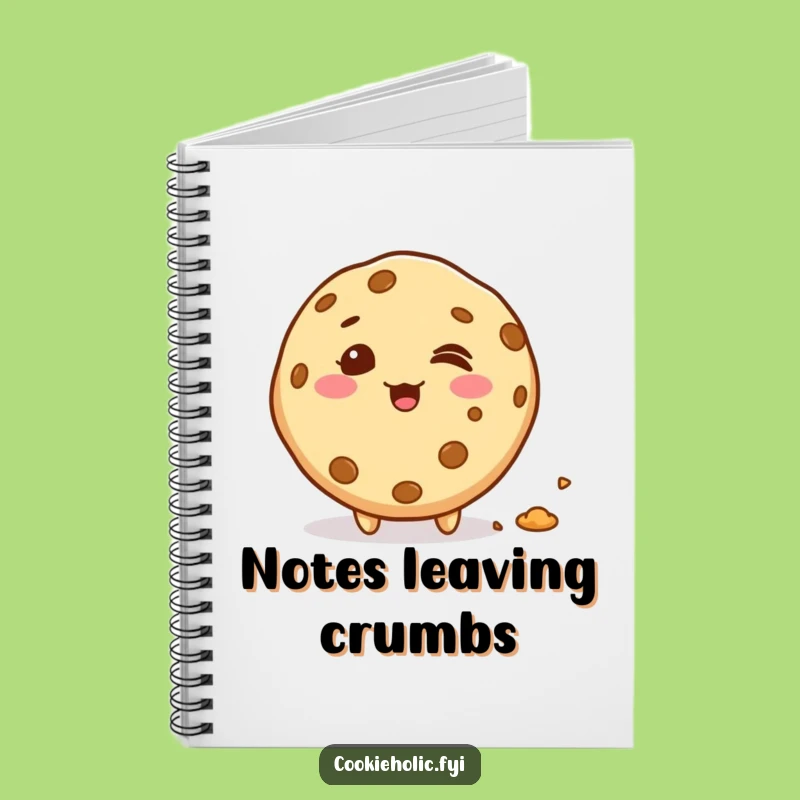 Funny Kawaii Cookie Crumbs Notebook: Gift for Snacking Plans