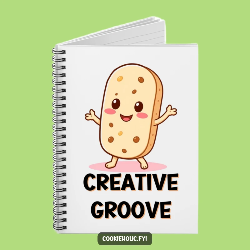 Funny Kawaii Wafer Notebook: Journal Shimmy Cookie, Perfect Gift for Fun Notes!