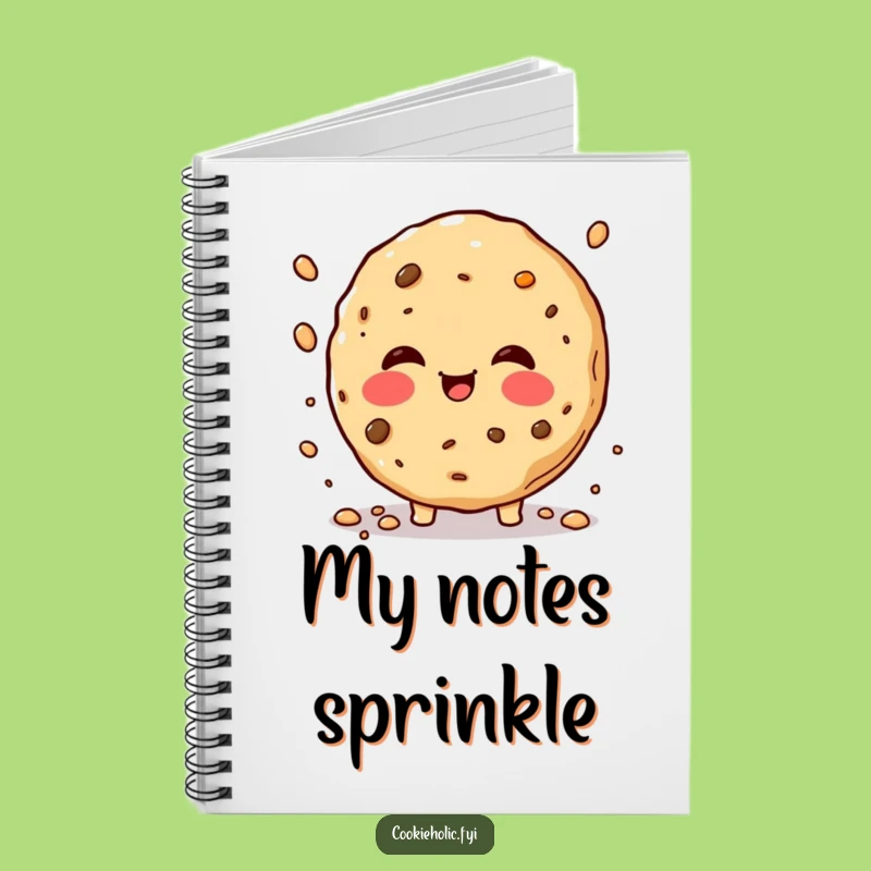 Funny Rosy Cheeks Cookie Notebook - Jot Down Ideas with Joyful Crumb Flair