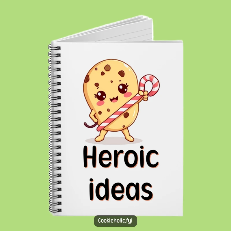 Funny Kawaii Cookie Hero Notebook: Bold Ideas, Inspiring Journal Gift!