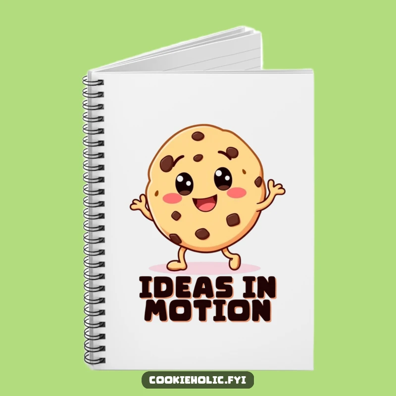 Funny Cookie Dance Notebook - Journal Chocolate Chip Character Notes, Gift Idea