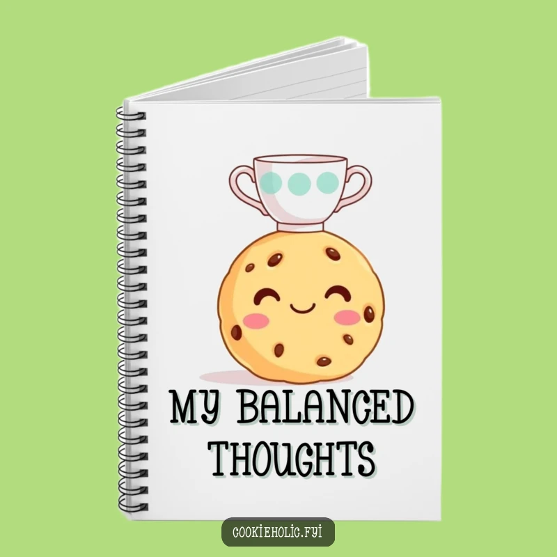 Funny Cookie Teacup Notebook - Journal Gift for Sweet Ideas