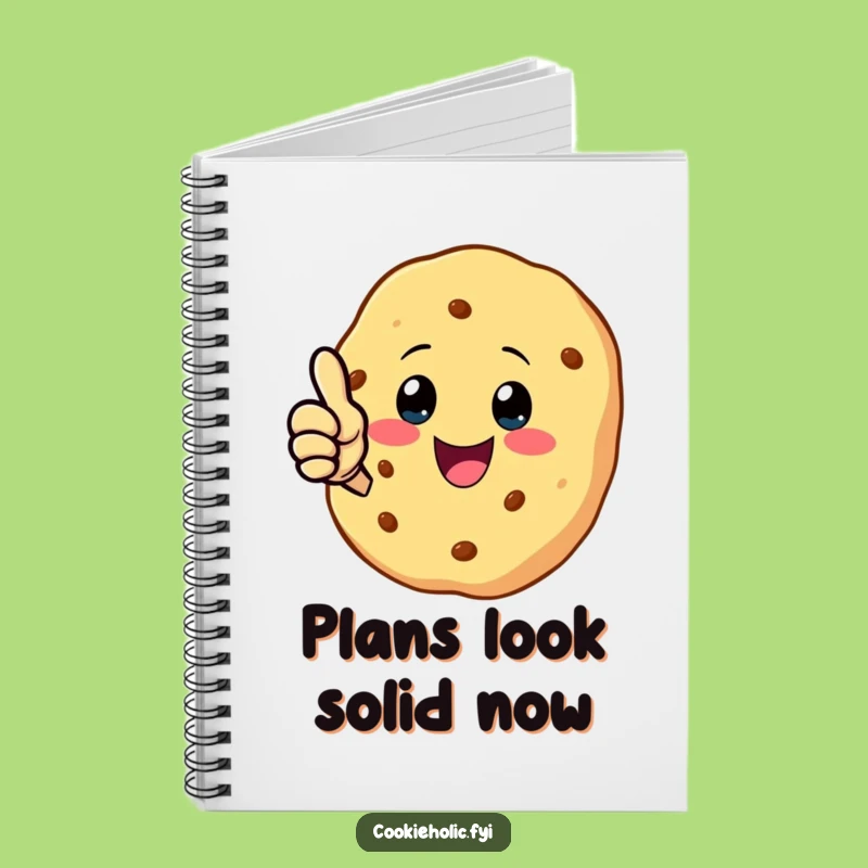 Funny Kawaii Cookie Thumbs Up Notebook: Positive Character Journal, Ideal Funny Gift