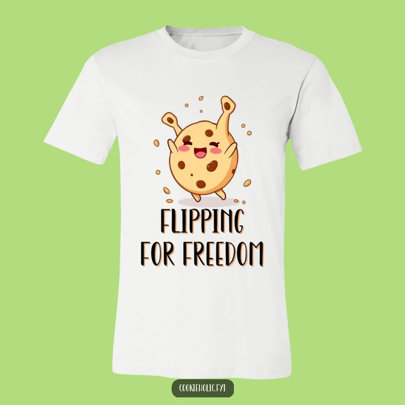 Funny Cookie T-Shirt: Happy Cookie Somersault Design, Sweet Funny Gift