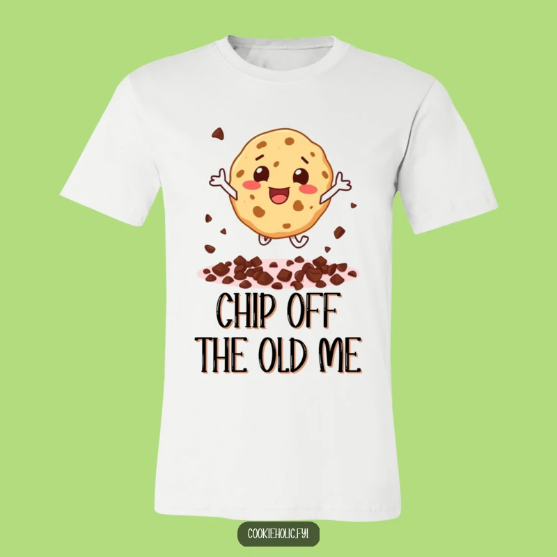 Funny Cookie Character T-Shirt - Hilarious Gift for Chip-Loving Enthusiasts