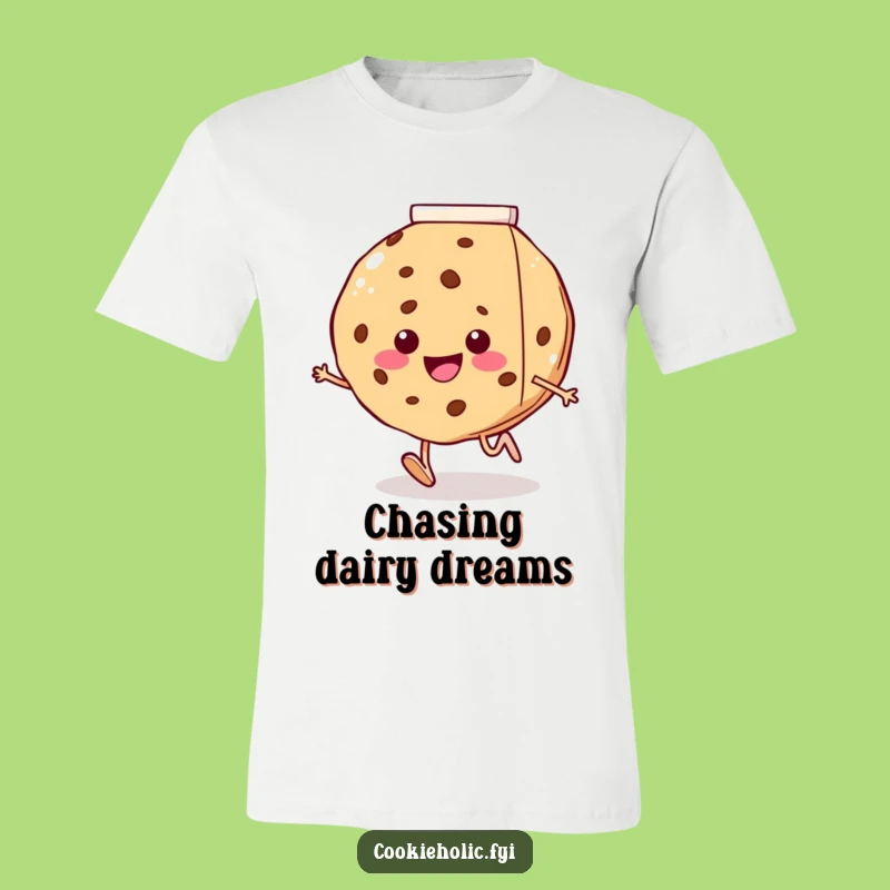 Funny Cookie Milk Run T-Shirt - Wear Your Cravings, A Great Gift