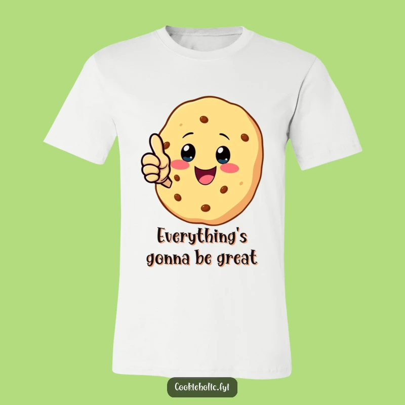 Funny Kawaii Cookie Thumbs Up T-Shirt: Cool Character Apparel, Great Funny Gift