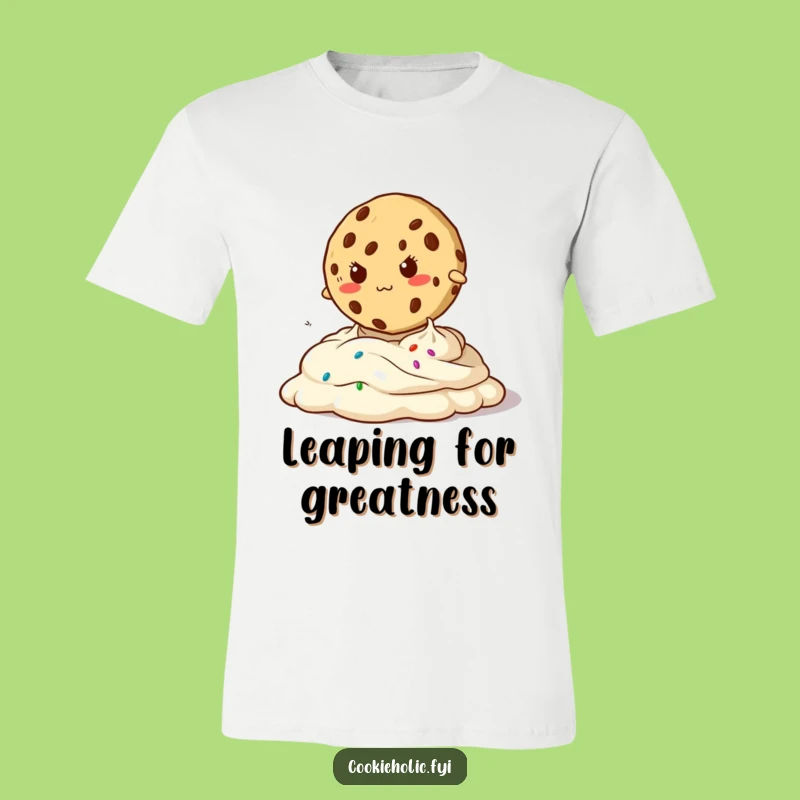 Funny Determined Cookie Jump T-Shirt - Wear Your Ambition Proudly