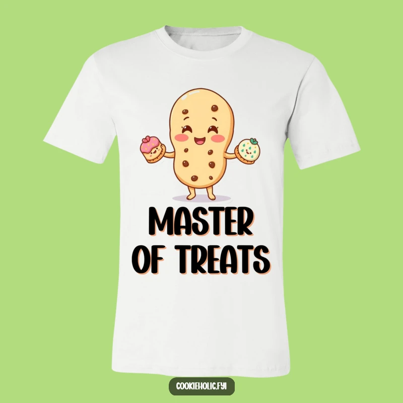 Funny Juggler T-Shirt: Cookie Juggling Decorated Cookies, Skillful Funny Gift
