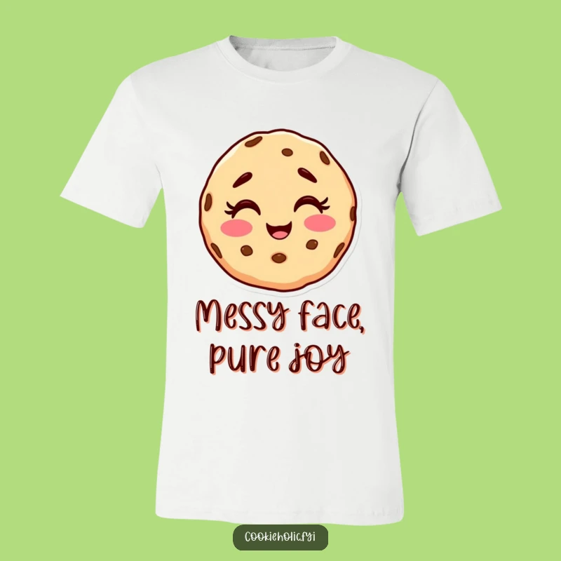 Funny Cookie Character T-Shirt - Spread Laughter with a Giggle