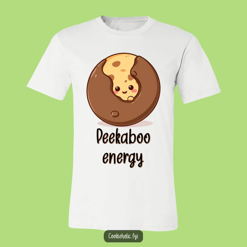 Funny Shy Cookie Chip Tee - Cute Gift for Bashful Treat Fans