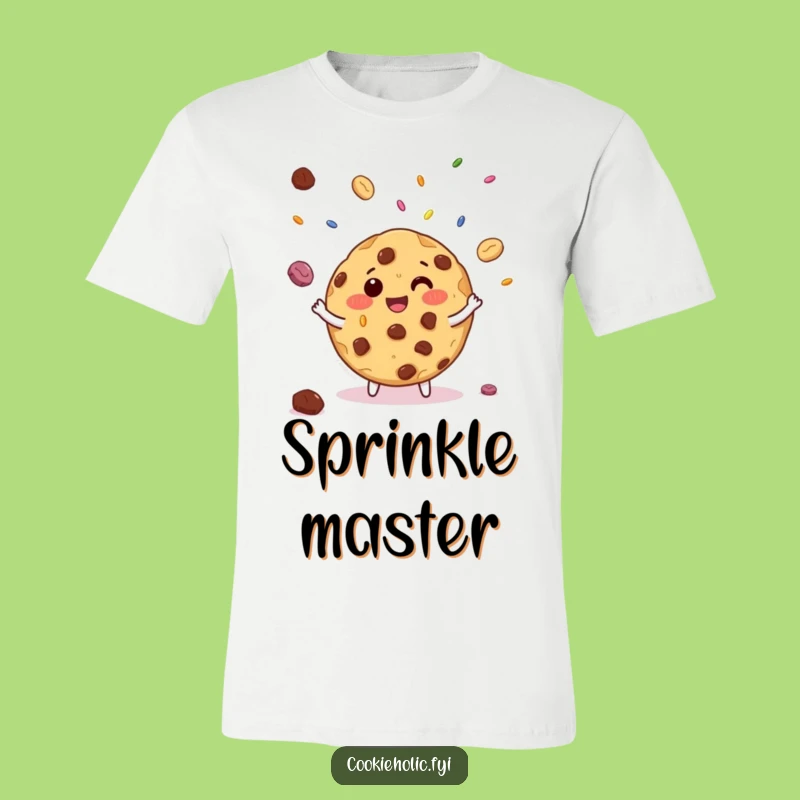 Funny Cookie Sprinkle Juggling T-Shirt - Wear Your Fun, Great Gift