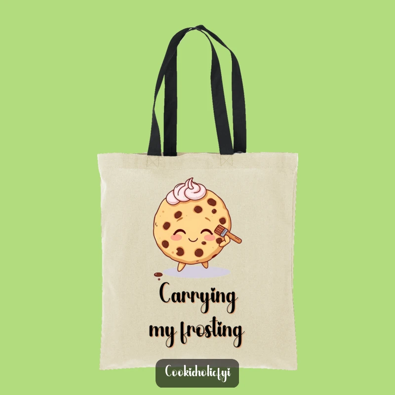 Funny Cookie Character Tote Bag - Carry Your Charm (and Frosting!)