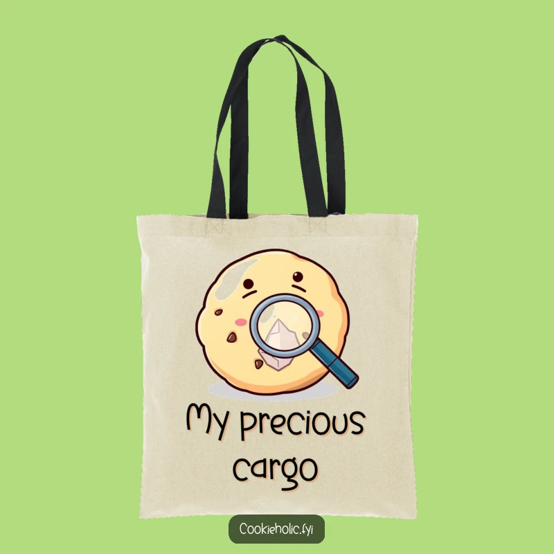 Funny Cookie Magnifying Glass Tote Bag: Carry Your Sweet Discoveries