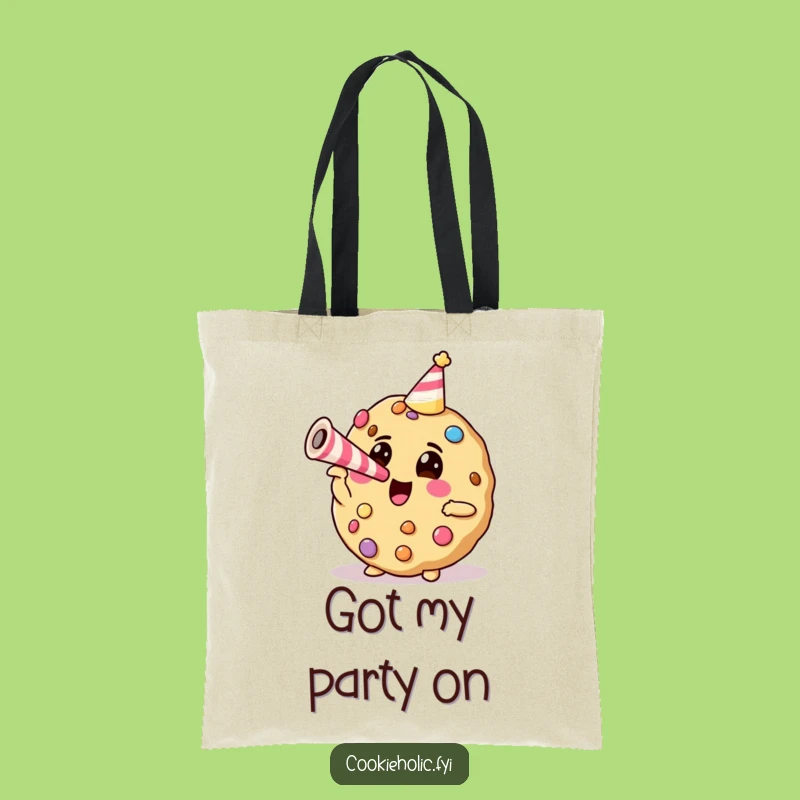 Funny Party Cookie Tote Bag: Chic Cookie Blowing Horn, Stylish & Hilarious Gift